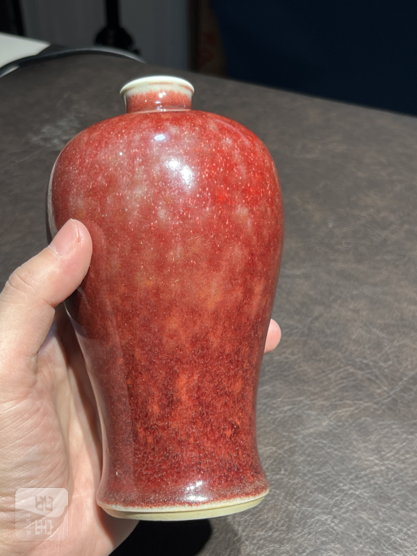 清康熙 郎窑红釉梅瓶 - 图10